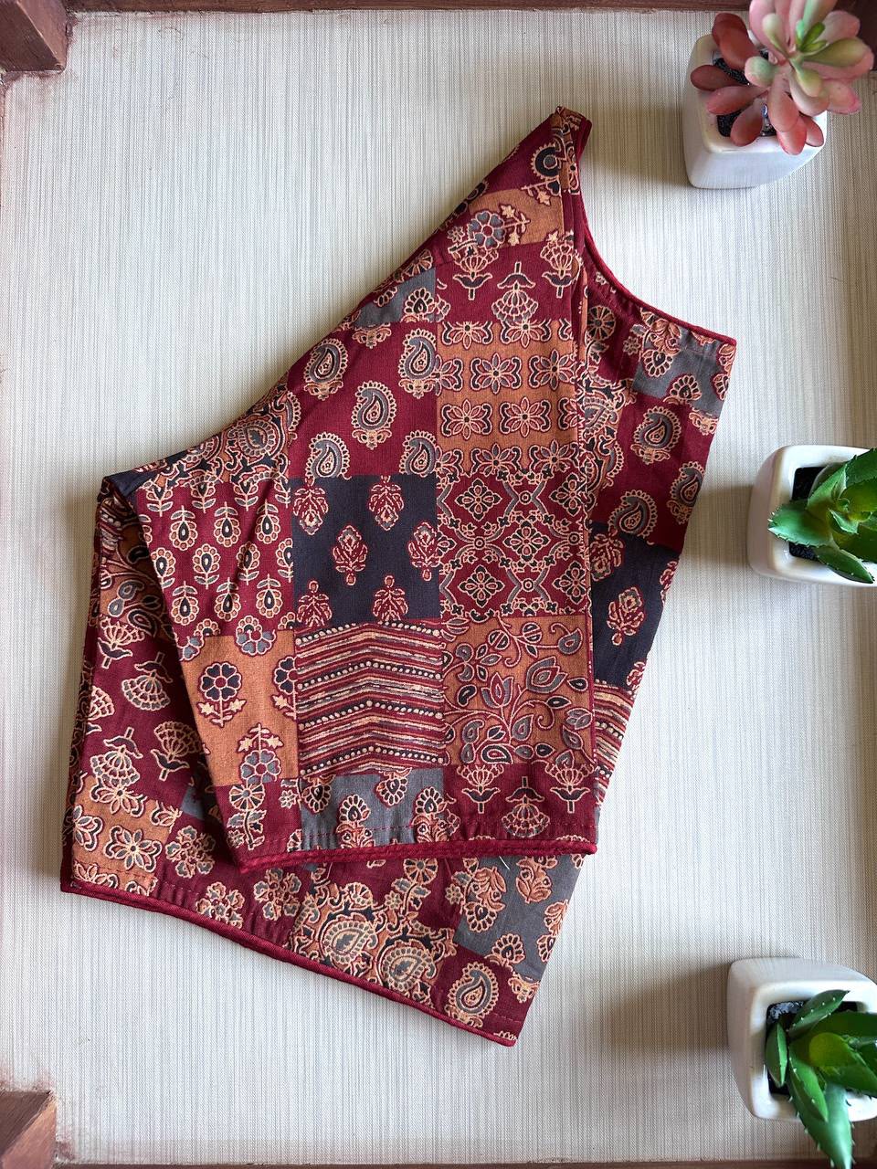 Yashomati Ajrakh Blouse